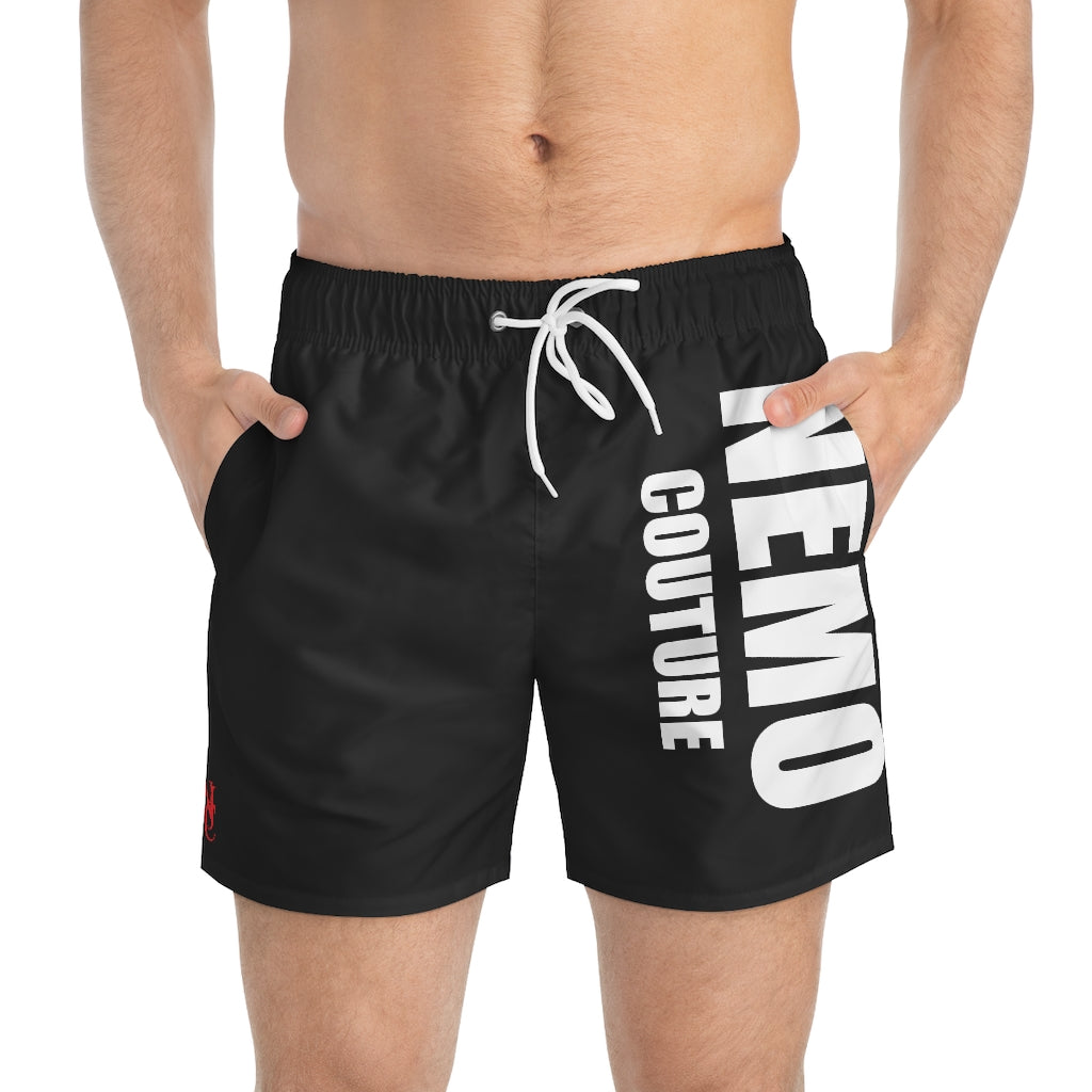 NEMO COUTURE BLACK SWIM TRUNK